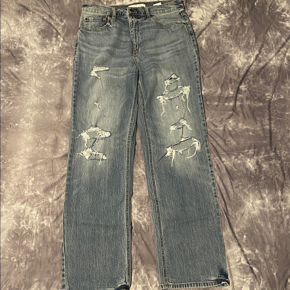 Eunina Cool Super High Rise Jeans in Blue